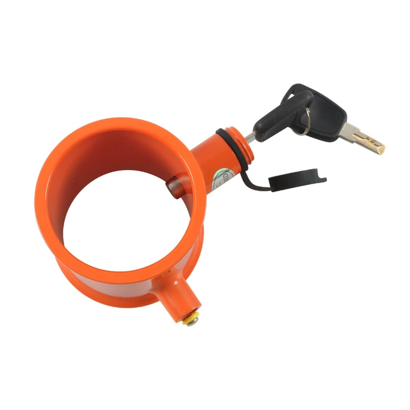 

Cylinder anti-theft trailer lock with warning plate Semi-trailer RV latch lock