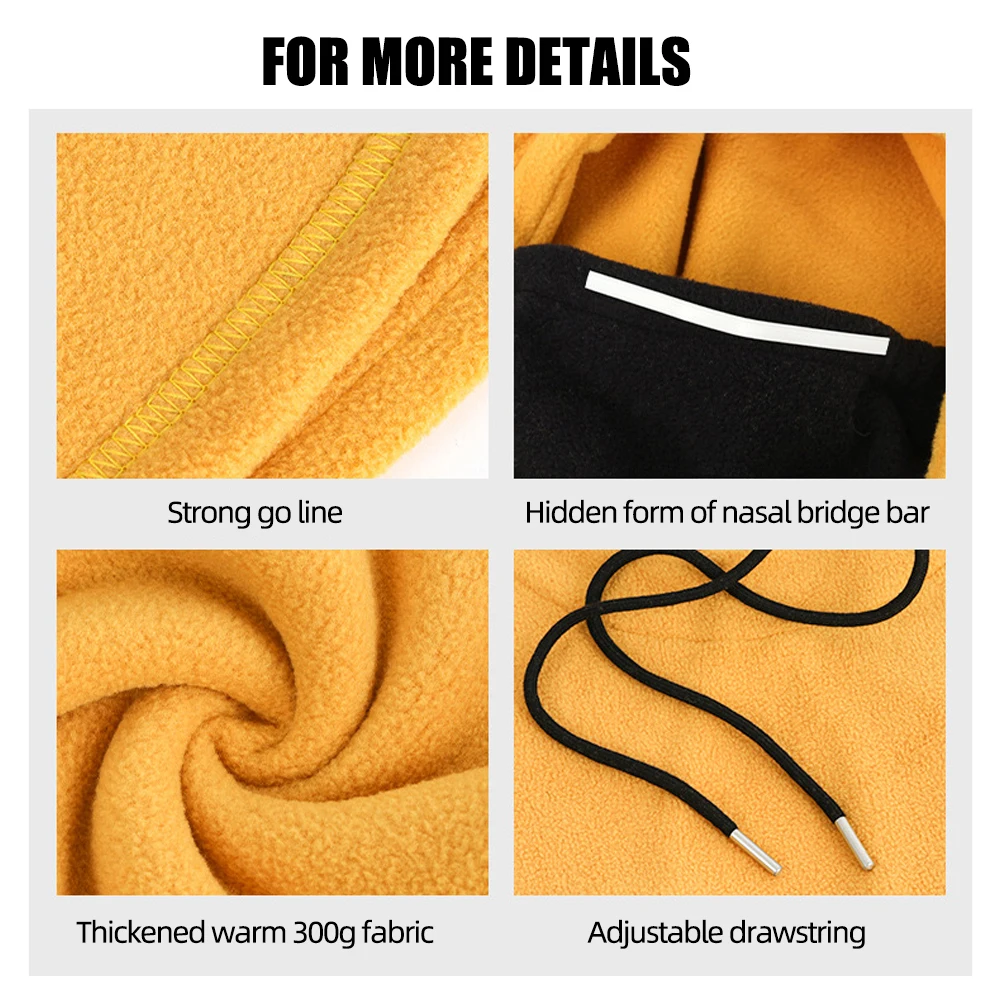 ThinkRider Quality Cycling cap ski winter windproof cap outdoor sports bib cold padded hood mask plush warm hat Bike Bicycle