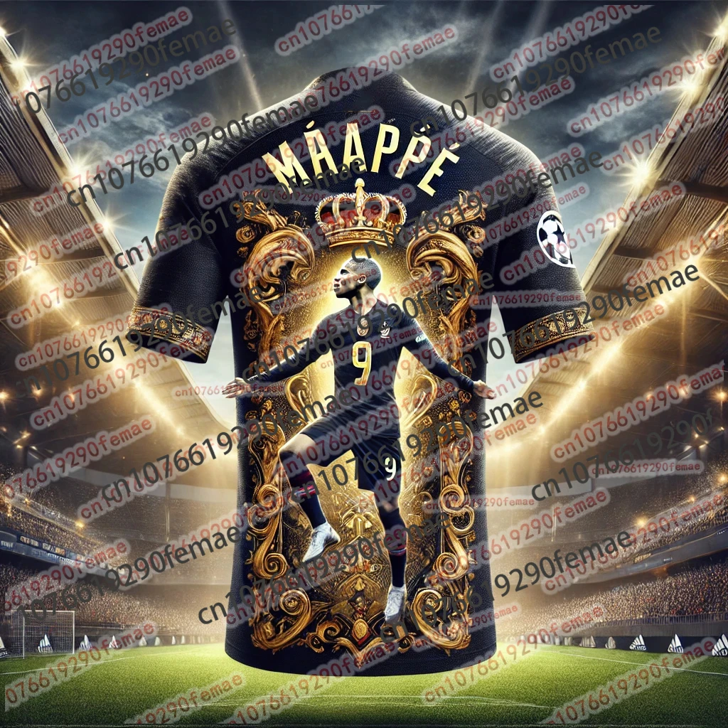 

2025 New luxury High-end Mbappe Printed Pattern Men's Fan Commemorative T-shirt Daily Breathable Quick Drying Sports Jersey
