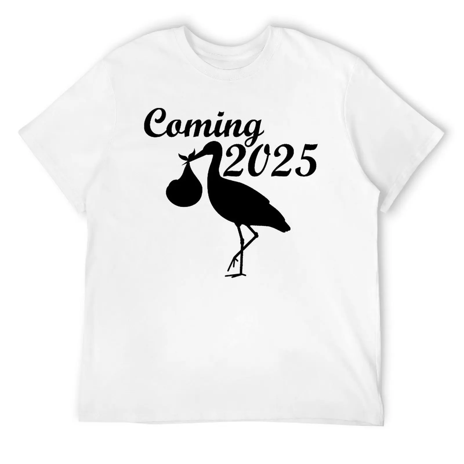 Mother's Day Baby Coming In 2025 Stork Brings The Baby T-shirt Crewneck Sports T-shirts Graphic Cool Home Funny Vintag Eur Size