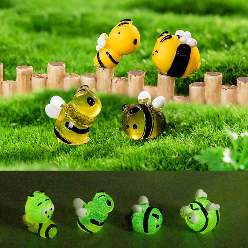 Micro Landscape Gardening Insects Bees Ornament Dollhouse Home Garden Craft Decorations DIY Fairy Garden Resin Accessories