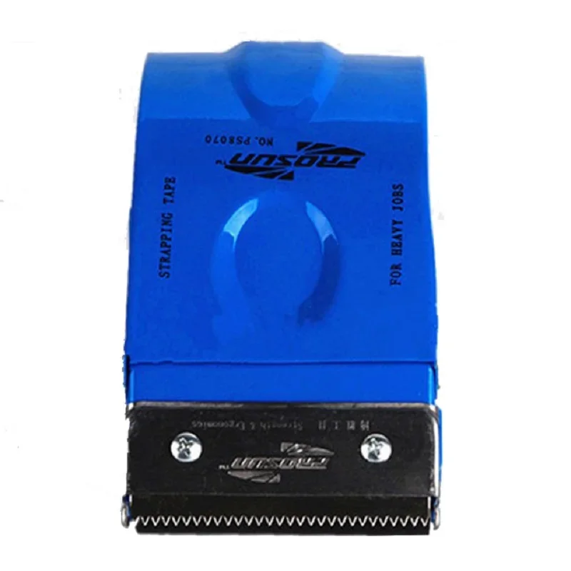 76mm Large Packaging Tape Dispenser 3" Metal Handheld Tape Cutter 3 Inch Packing Sealing Dispenser Cutter, Random Color