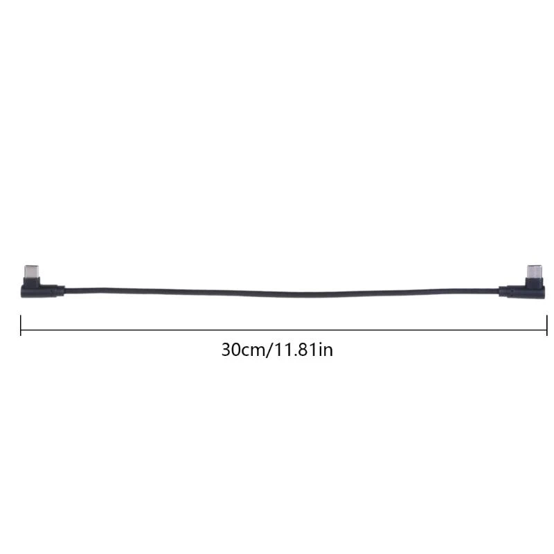 Kabel USB Male to Male 30cm Tipe Siku 90 Derajat 40W Pengisian Cepat 2025