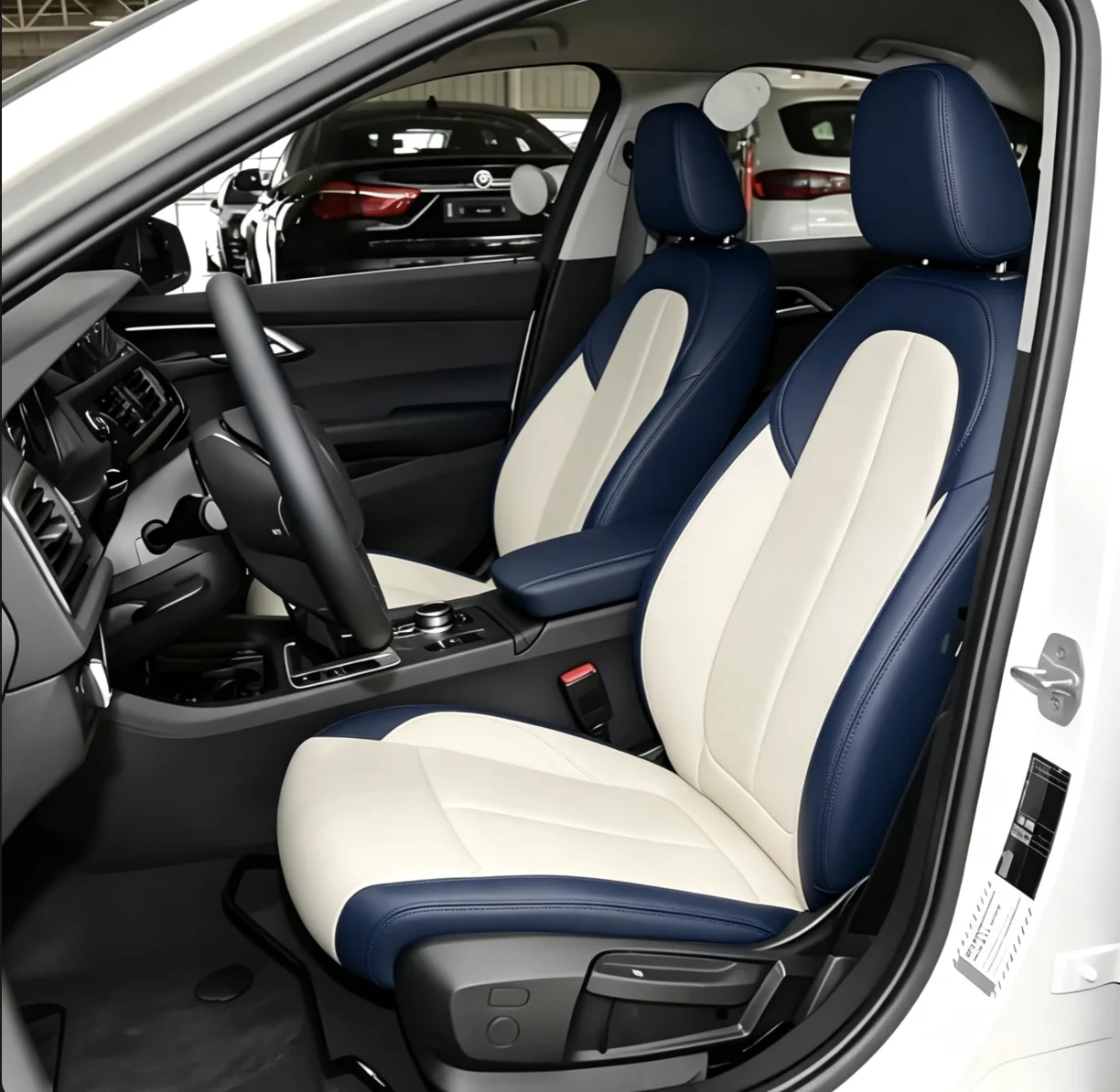 Für BMW F40 2019~2023 Maßgefertigte Autositzbezüge Luxuriöses Nappaleder 100% Passgenau Innenraumzubehör 360 ° Vollständige Abdeckung – Detail 5