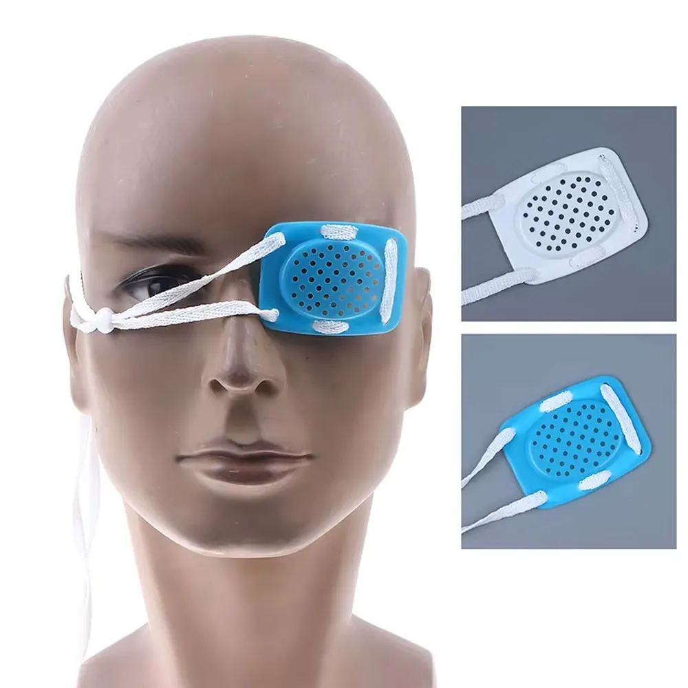 Square Porous PC Plastic Eye Care Eye Shield With Wear Rope Needed After Ophthalmic Surgery Collision Avoidance Eye Protection
