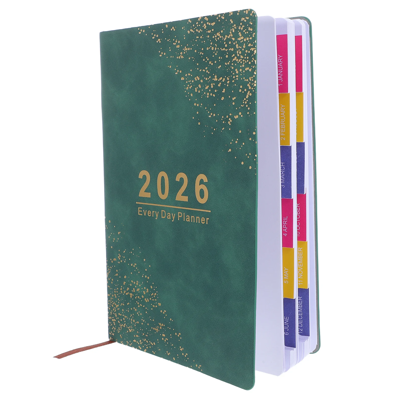 

2026 Weekly Monthly Planner Calendar Book Thick Hardcover Schedule Organizer A5 Rounded Corners Daily