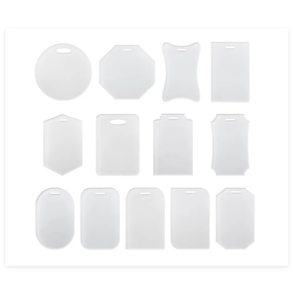 30 Pcs Acrylic Double-Sided Luggage Tag Sublimation Blank ID Tag with Pre-Printed Name Phone Address for Travel Bag Accessories