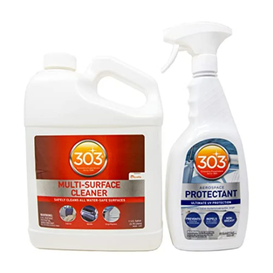 

303 Clean Protect Bundle - Multi-Surface Cleaner 1 Gallon - Aerospace Protectant 32 Oz - Safe for All Surfaces - Durable Protec