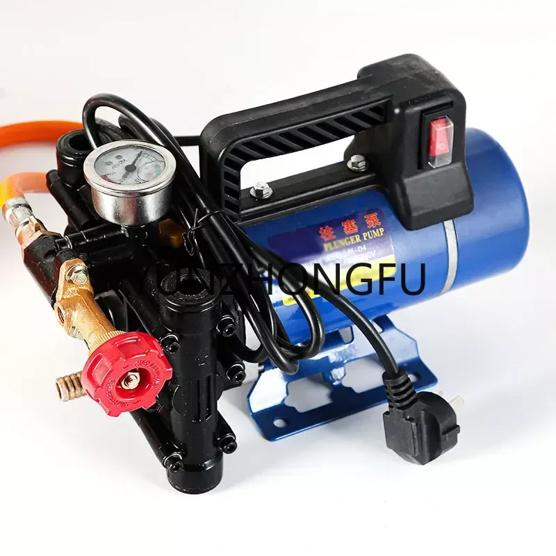 Portable plunger pump 12V/24V/48V/60V/220V agricultural sprayer electric high pressure pump spray car wash irrigation sprayer