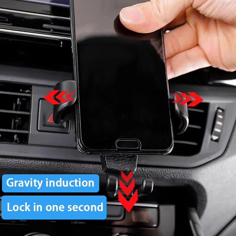 Gravity Car Phone Holder Air Vent GPS Stand Accessories For Audi Q3 Q4 A1 C6 B9 B6 S1 A4 A5 S4 S6 A6 A7 A8 Q1 Q7 A2 A3 Q8 Q2 Q5