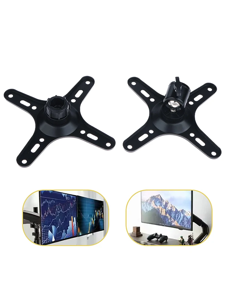 Plaque de support de montage de moniteur Portable VESA, trou de vis de 1/4 pouces à 100x100mm 75x75mm, support de montage mural de jeu de vis M4