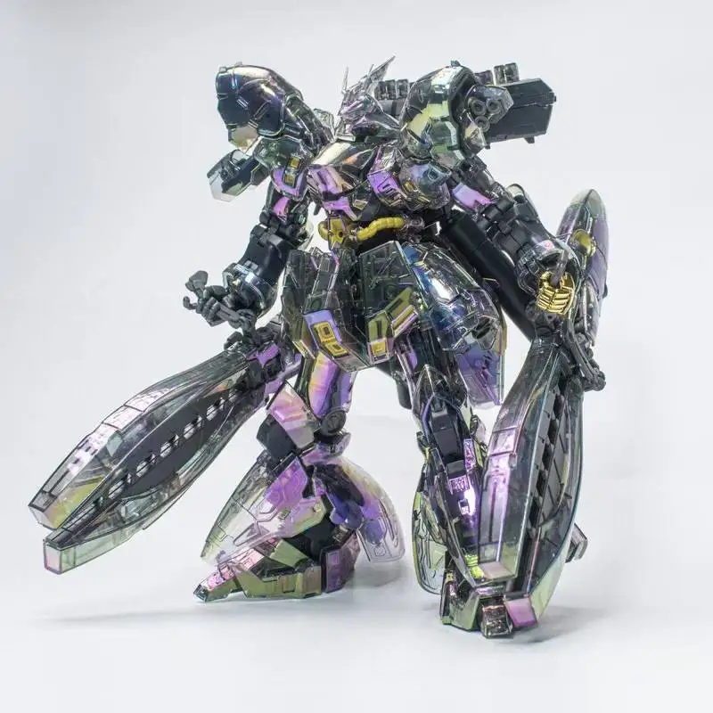 

Коллекционная сборная модель Fukuoka Sazabi RG 1/144 с иризирующим лазерным гальваническим покрытием, прозрачная, для мальчиков, игрушка-головоломка