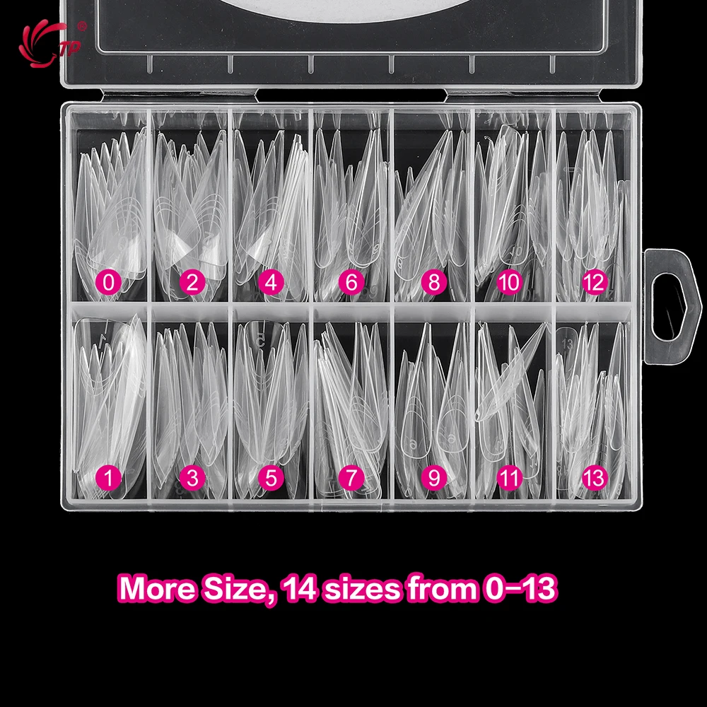 TP couverture complète ongles double formes Extension d'ongle acrylique construction rapide Gel moules 140 pièces faux ongles conseils Poly ongles Gel formes supérieures