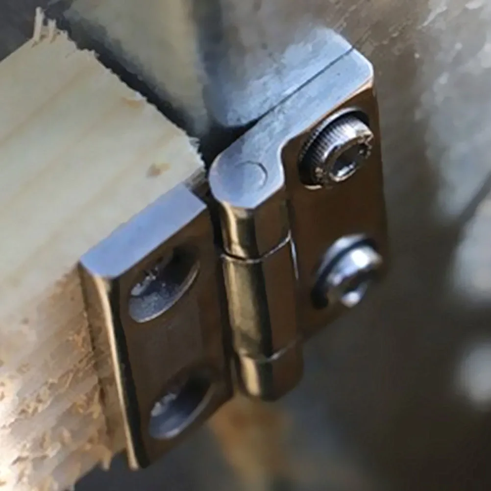 

2pcs Stainless Steel Heavy Duty Door Furniture Hinges 180 Degree Rotation Noiseless Cabinet Cupboard Butt Hinges Durable