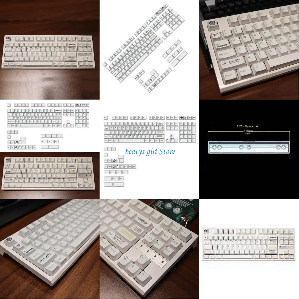 

C7AB 133 Original Height US Dollar Theme PBT Keycap Dye Sublimation Cover for Key