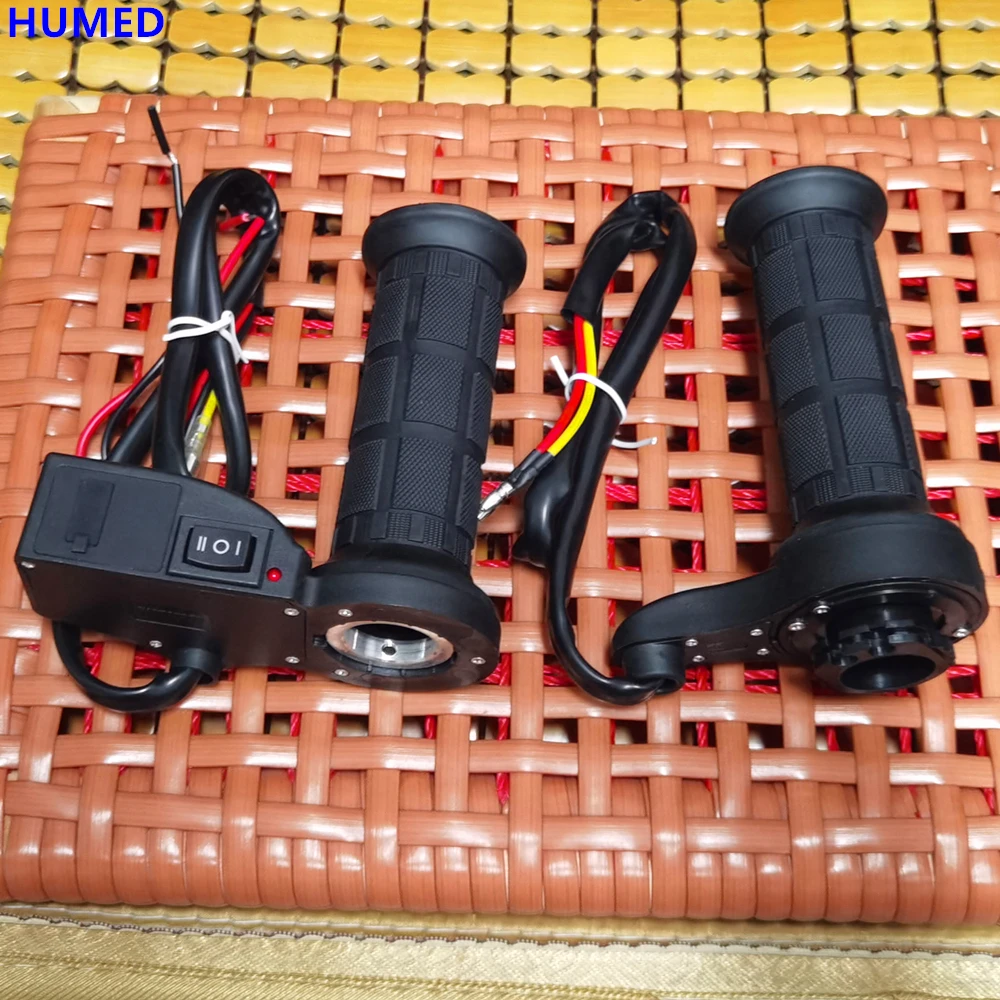 

12V Motorcycle Heating Grips Handlebar Electric Hot Heated Grips Handlebar Warmer 22mm motocross Hot Grip Handle