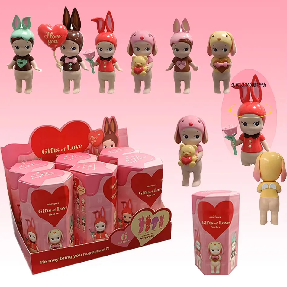 Hochwertige „Das Geschenk der Liebe“-Serie: Niedliche Cartoon-Puppe, Mini-Mystery-Box, Sammelfigur, Anime-Figur, Autodekoration, Geburtstagsgeschenk
