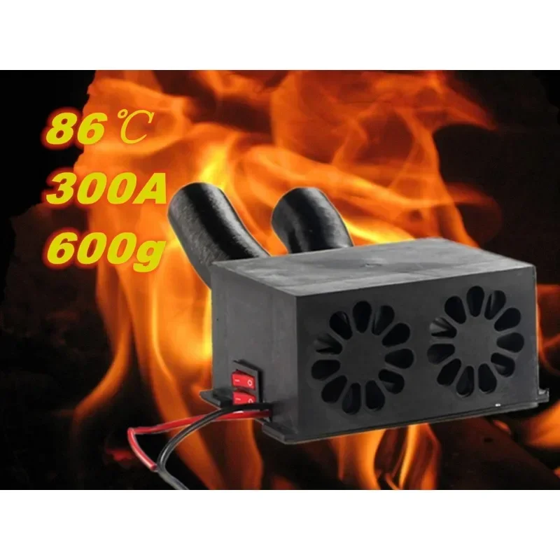 12V/24V 3 Port Car Heater Defroster Truck Windshield Defroster Heater Car Van Heater Fan for Truck Buses Campers Caravans Tool