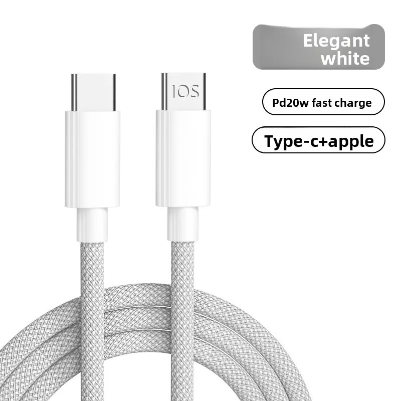 Câble de données de charge rapide tressé coloré PD 20W, adapté à Apple et Huawei, charge Flash 6A, Extra-long, le plus vendu