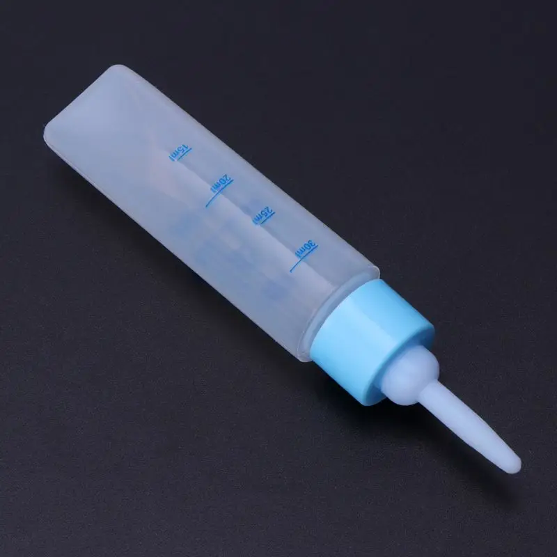 F92B PET Nursing Bottle 30ml ซิลิโคนหัวนมสัตว์ขนาดเล็กให้อาหารขวดที่ชัดเจนสำหรับลูกแมวตัวแรก