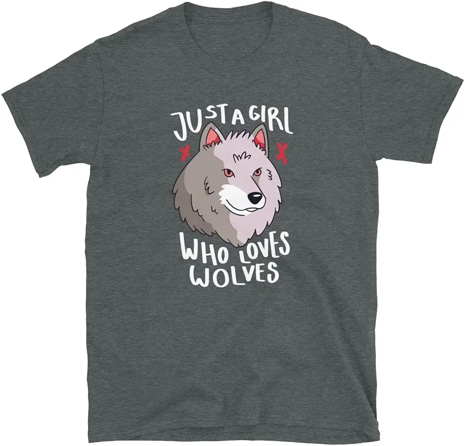 The Wolf Anime Graphic T-shirts for Men Clothing Women Short Sleeve Tees Vintage High Quality 100%Cotton