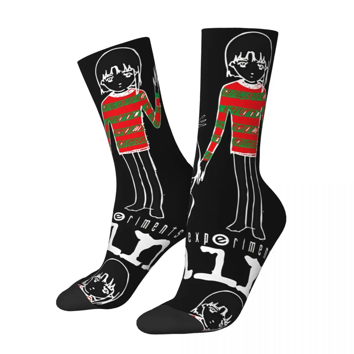 

Hip Hop Vintage Unbelievable Crazy Men's compression Socks Unisex Experiments Lain Harajuku Seamless Printed Funny Novelty