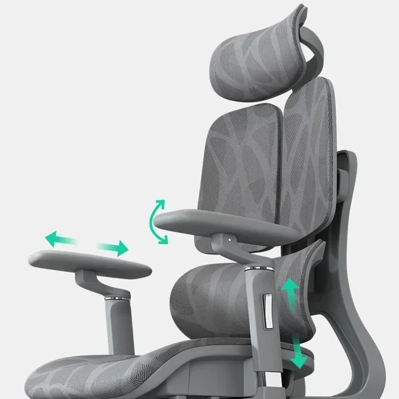 Silla ergonómica para videojuegos, cómoda, con respaldo reclinable y ajustable, ideal para trabajar en la oficina durante largos periodos, de diseño sencillo, para dormitorios y salones. FYOC.