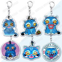 Cute Kpop Movie Demon Girls Keychains for Women Accessories Bag Saja Boys Derpy Tiger Keyrings Jewelry Fans Friends Gifts
