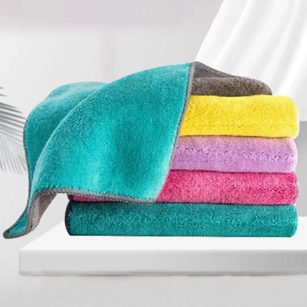 Dish Cleaning Towel Kitchen Washcloth Reusable Household Cleaning Cloths Dishcloths Kitchen Cleaning Cloth Dish Towel