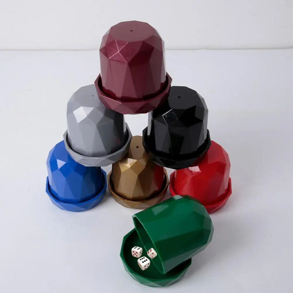 9*8.8cm Dice Cup With Out Dice Polyhedral Anti-crack Table Game Empty Bar Club KTV Dice Cup Roller Hand Cranked Roller Cup Tool