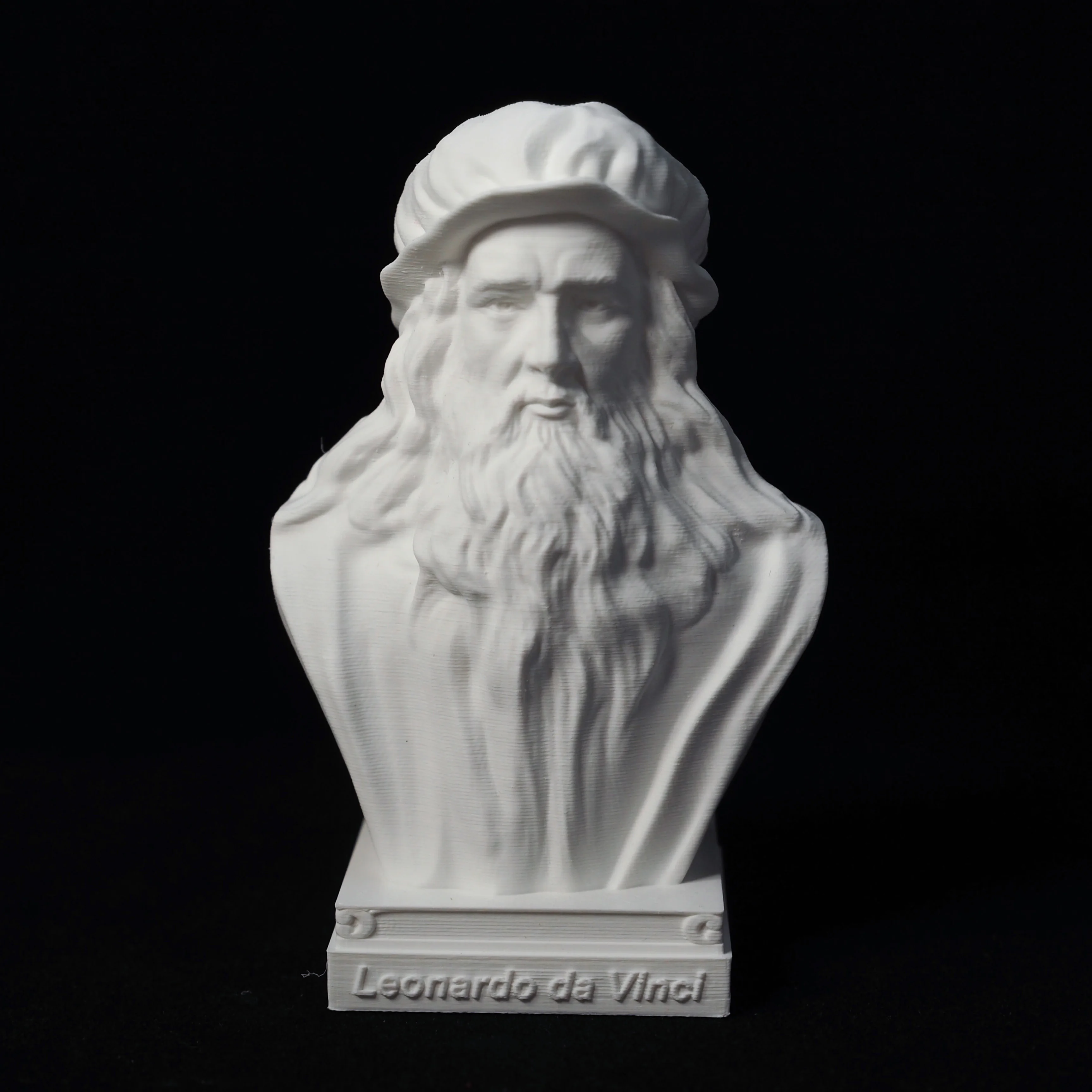 Leonardo da Vinci ornaments statue hand model decoration bust crafts great man portrait desk desk, 3D printing PLA plastic