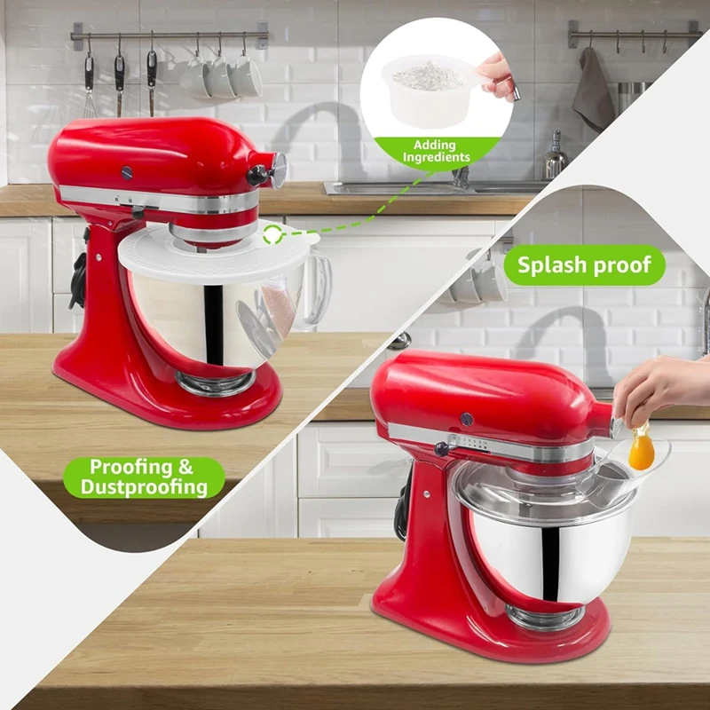 Für kitchen aid 1/2-5 Quart Kippkopf-Stand mixer, sichere Gieß schild-und Mischer schalen abdeckungen Mixer Splatter-Schutz deckel