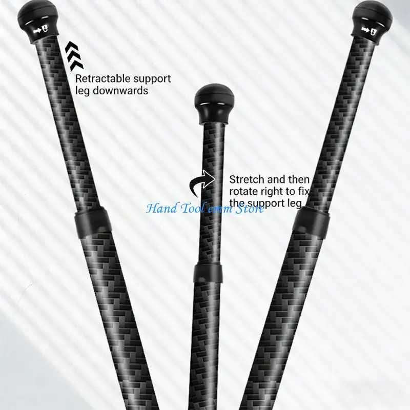 

H37F Professional Carbon Fiber Mini Tripod For Smartphone DSLR Camera 1/4 Screw Stable Support Adjustable Stand