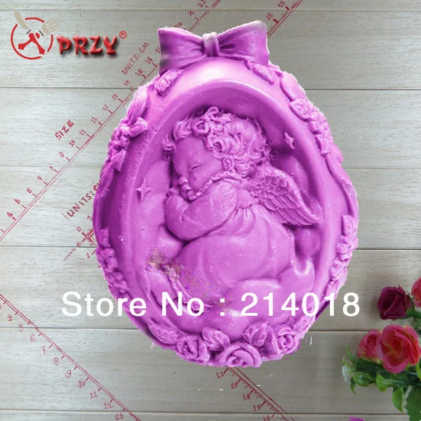 

Soap Mold Cake Decoration Mold Manual Handmade Soap Mold Moulds Modelling Silicon NO.:SO104 Aroma Stone Sleeping Baby PRZY 001