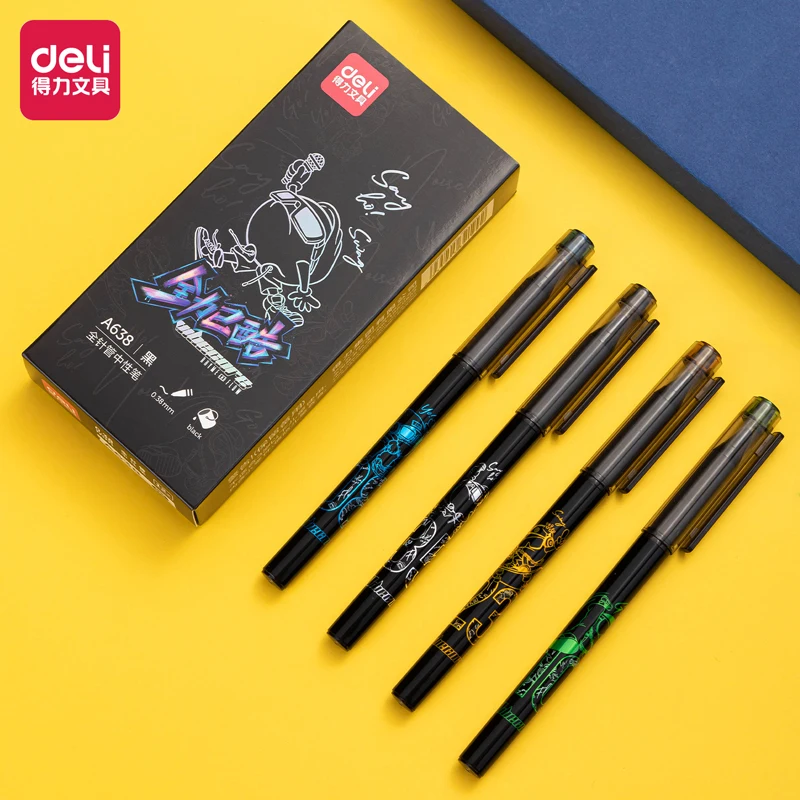 

4pcs/8pcs Signature Pen Gel Pen High-quality Pen 0.38mm Black Ink School Supplies Office Supplies Stationery For Writing