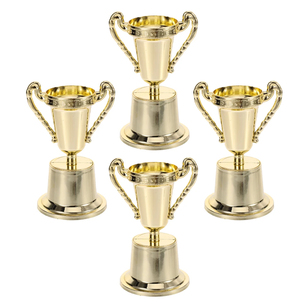 

4 Pcs Trophy Toy Ceremony Award for Students Cups Competition Decoration Plastic Creative Shaped Celebration