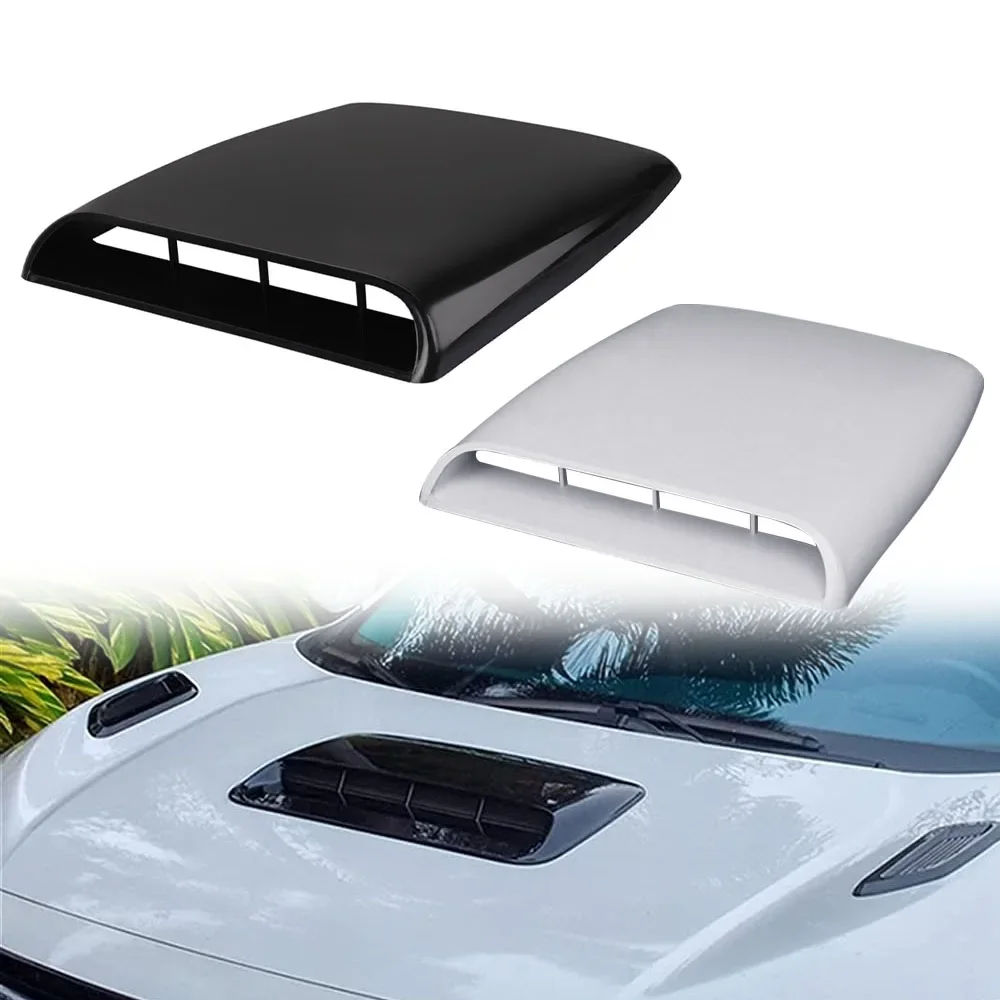 Universal Decorative Turbo Bonnet Vent Cover 1Pcs Car Hood Air Flow Intake Scoop For Car Exterior Styling