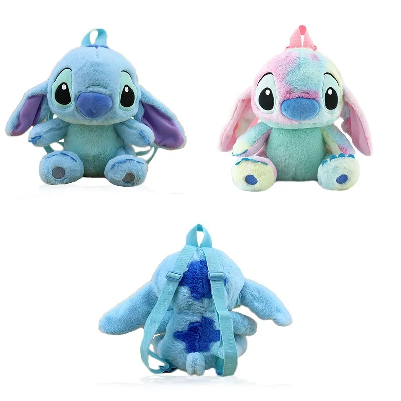 

Disney Surrounding Cute Men's and Women's Plush Toys Kindergarten Backpack for Children's Early Education Bookbag, Stitch Backpa