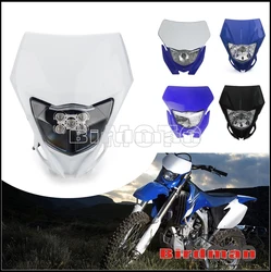 For Yamaha WR Motocross Supermoto Headlight Front Light Lamp LED Daytime Running Light for WR450F WR125R WR250F WR250R YZ125