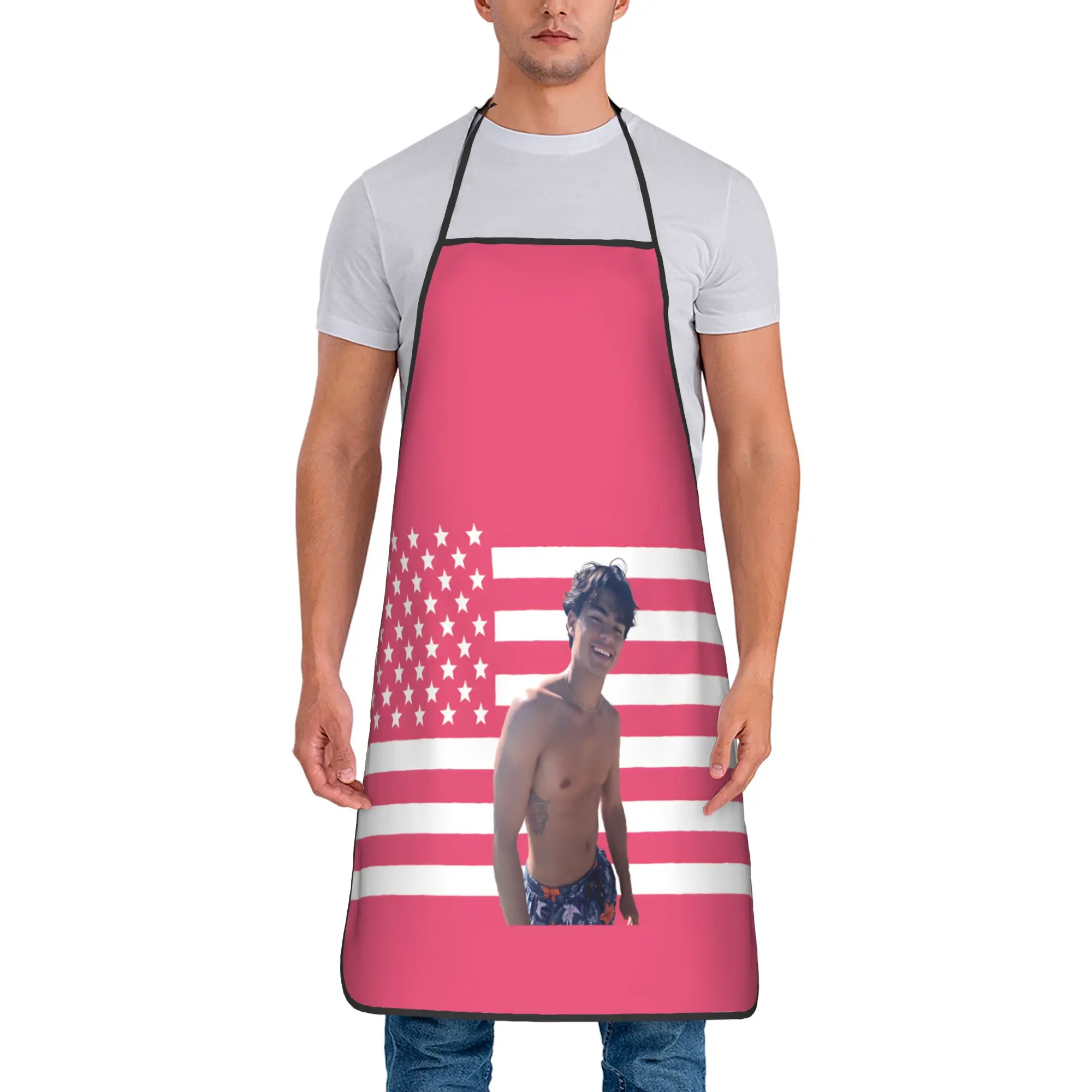 

Malachi Music Barton Flag Apron Fashion Cleaning Kitchen Accessories Restraunt Barber Aprons without Pocket