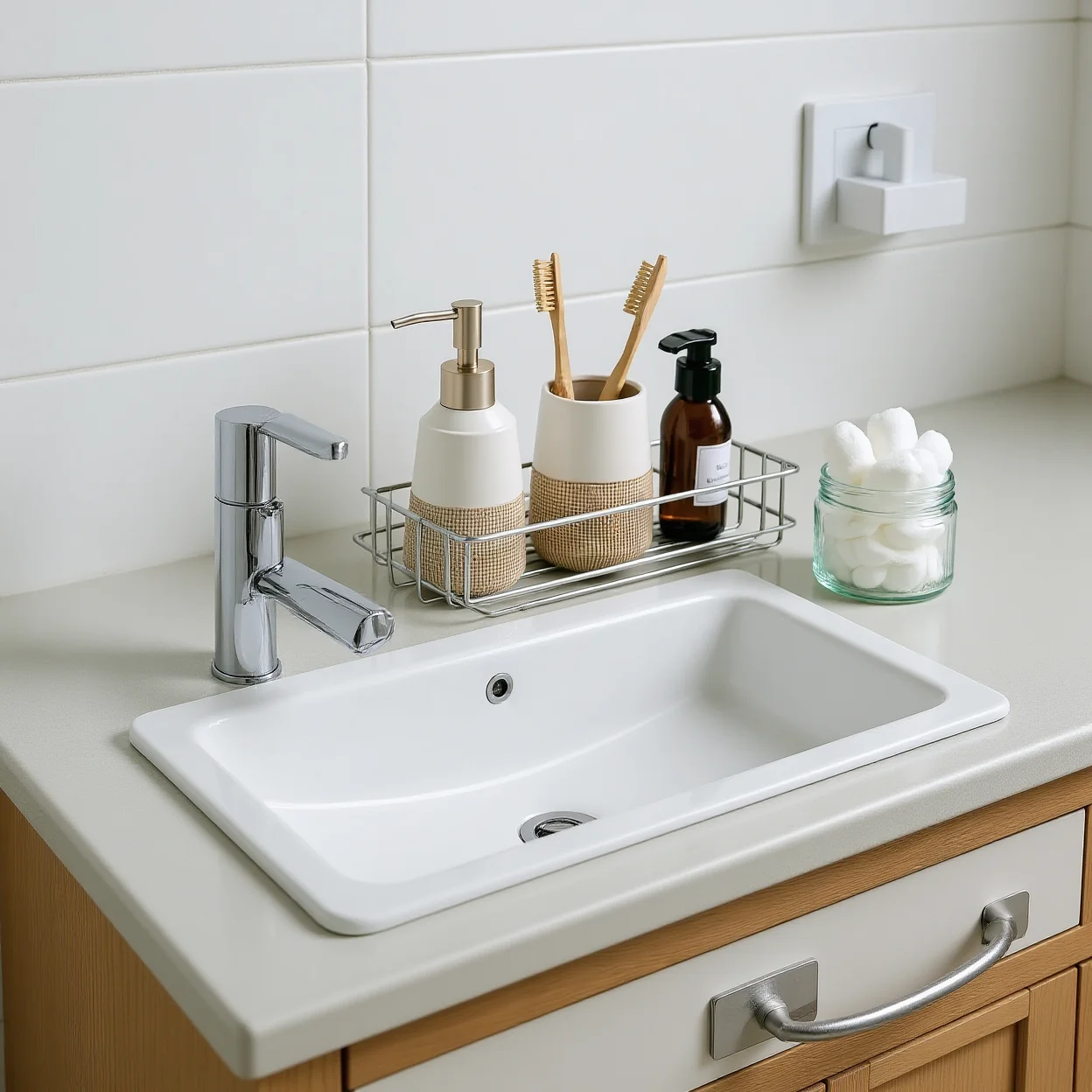Shaving Brush Stand  Wall Countertop Storage Shaving Razor Holder Lightweight Razor Rack For Home Washroom Shaving Vanity