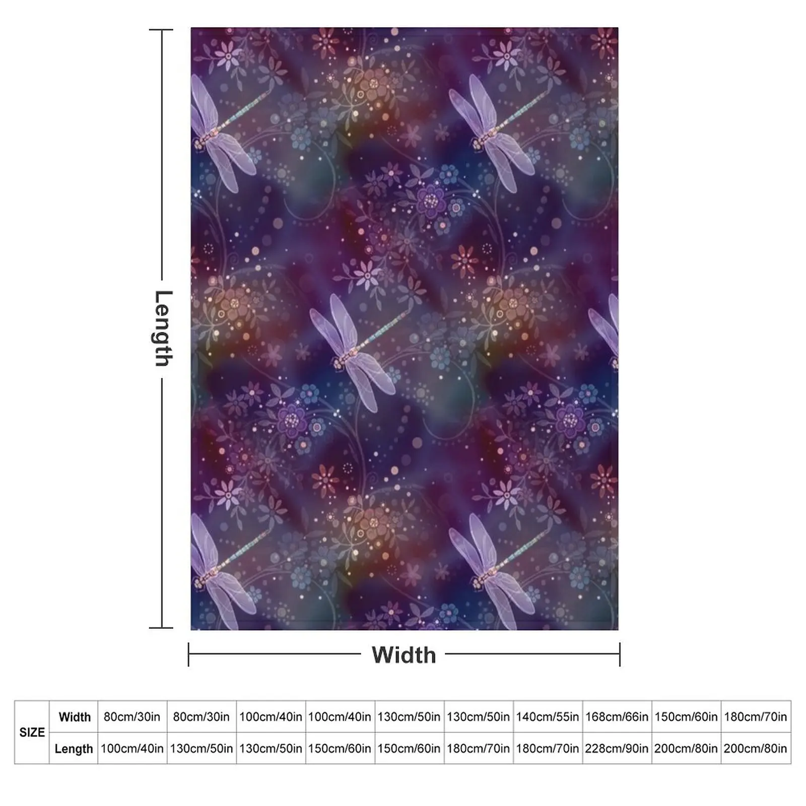 Dreamy Dragonflies Throw Blanket Fashion Sofas bed plaid Decoratives Plaid cosplay anime Softest Blankets