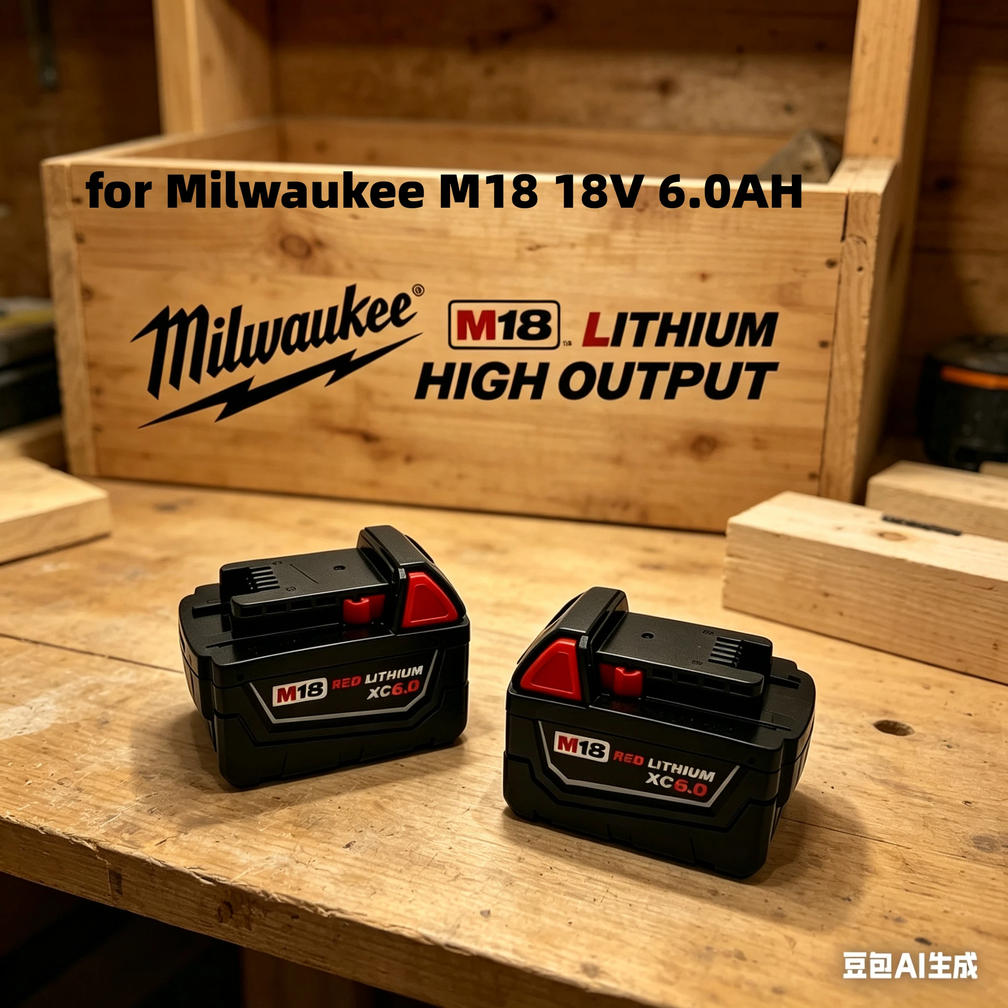 

2026 new model for Milwaukee M18 18V 6.0AH M18 -1815-1850 2646-20-21ct For Milwaukee 18650 Tool Rechargeable Lithium Battery