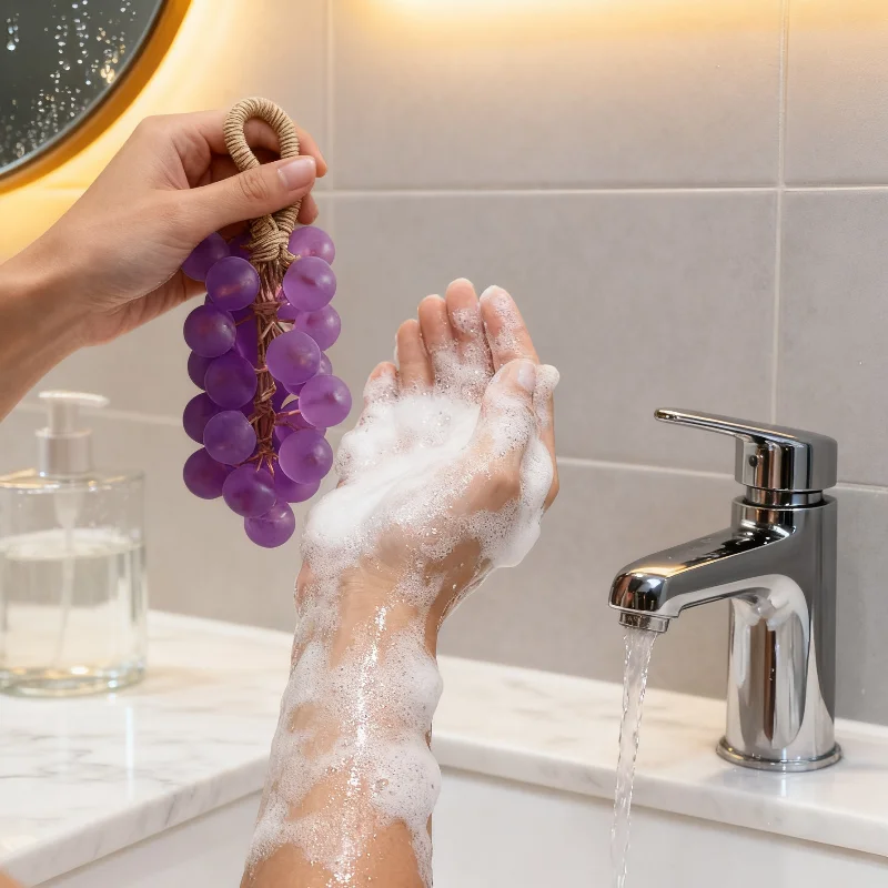 

Мыло ручной работы с драгоценными камнями и виноградом, нежное очищение и увлажнение рук, подарочная коробка, упаковка, предметы первой необходимости, мыло ручной работы своими руками