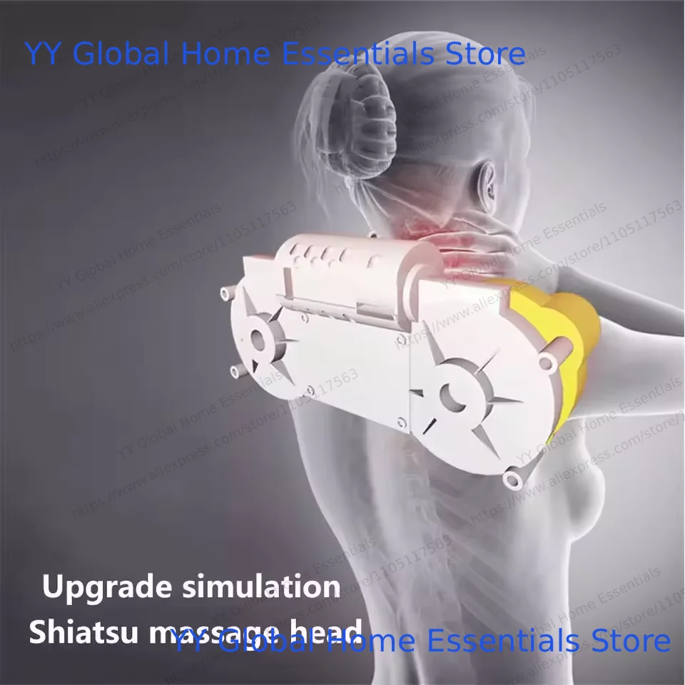 جهاز مساج شياتسو الكهربائي على شكل حرف U للظهر والرقبة والأكتاف، تدليك بالأشعة تحت الحمراء الساخنة، للمنزل، من شحن إسبانيا #2