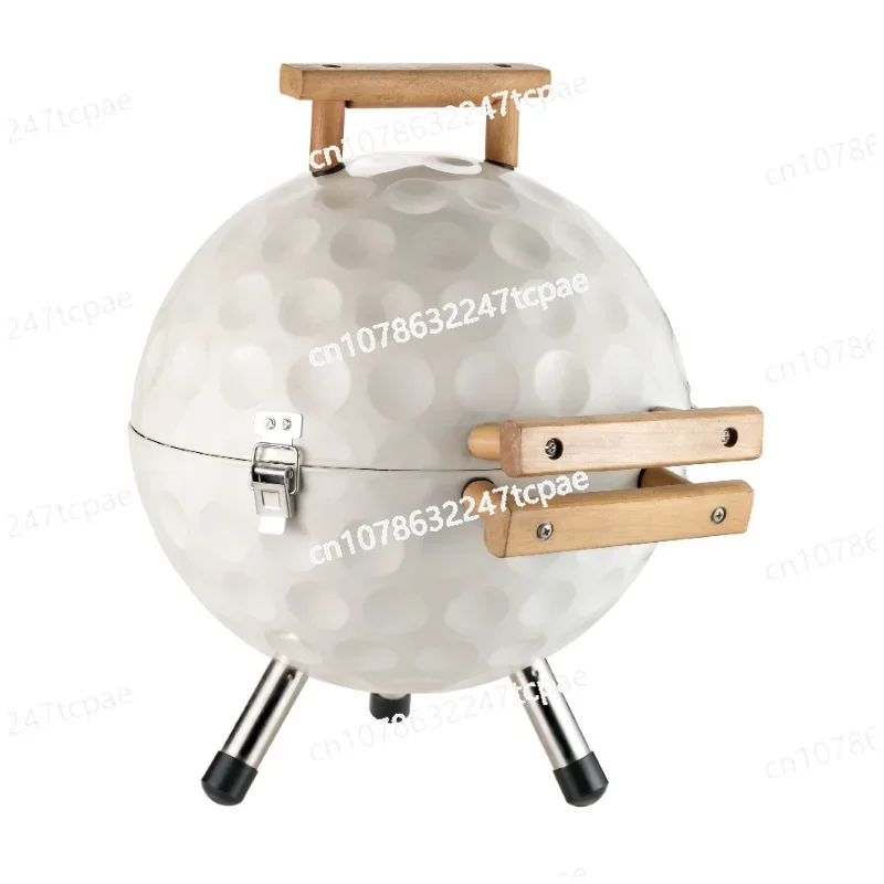 14 inch golf ball type portable outdoor detachable spherical barbecue grill courtyard barbecue