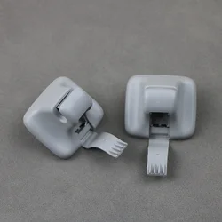 2x Grey Sun Visor Clip Hook Holder For VW Golf 6 Jetta 5 6 Passat B7 Tiguan Golf plus 1K0 857 561B 1K0857561B