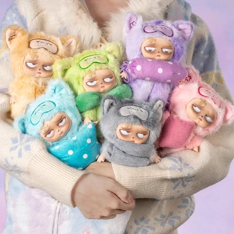 شهم Grumpipi بدون نوم إلى Dreamland صندوق أعمى Grumpipi V2 أنيمي الشكل مفاجأة حقيبة الفينيل الوجه دمية المفاتيح لعب فتاة هدية