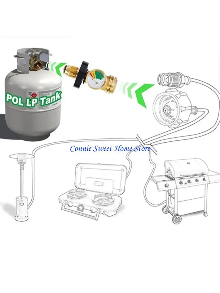 

LXAF Многоцелевой практический пропановый адаптер с адаптером с защитником модернизирует ваши резервуары подключение к домашним