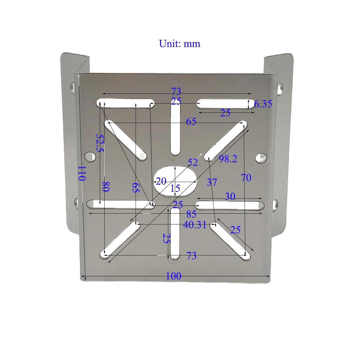 Medio ángulo recto 90 °   Soporte de montaje en esquina de pared Exterior para cámara de seguridad PTZ de visión amplia Universal, soporte estable